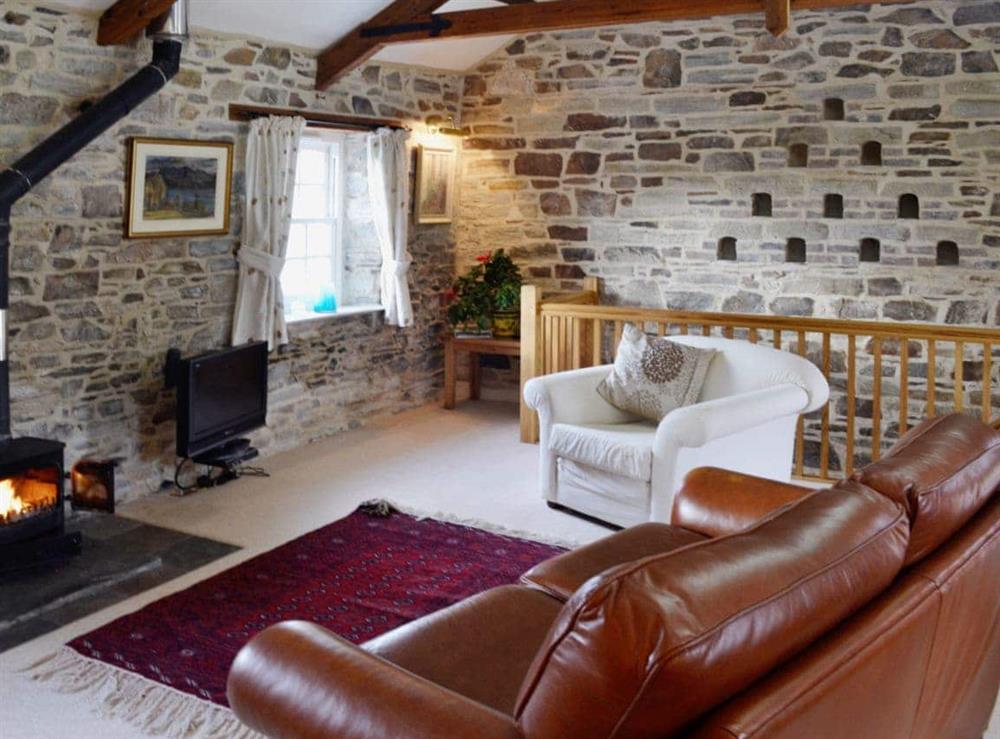Living room at The Coach House in Bodmin, Cornwall