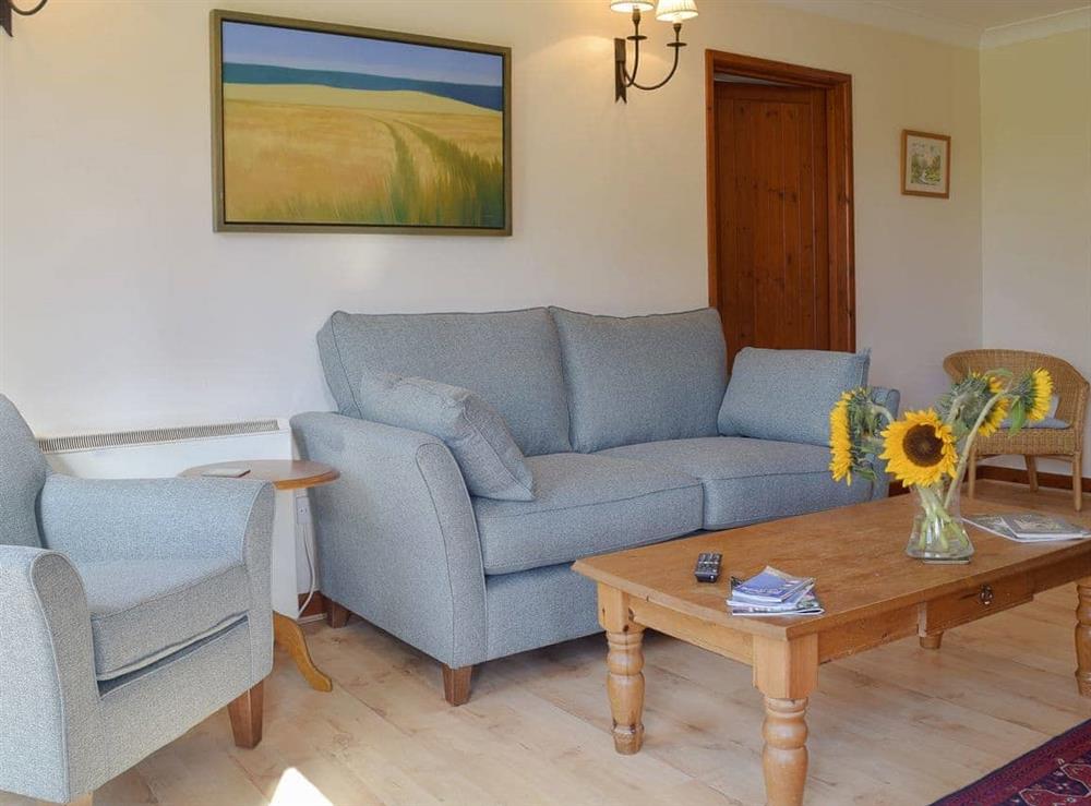Comfortable living room at The Coach House in Bromeswell, Woodbridge, Suffolk