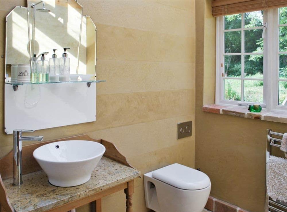 Bathroom at The Coach House in Carlton, near Saxmundham, Suffolk., Great Britain