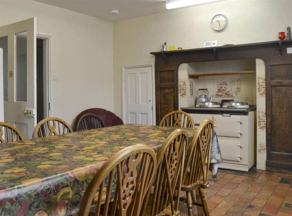 Convenient dining area within kitchen at The Coach House in Craven Arms, Shropshire