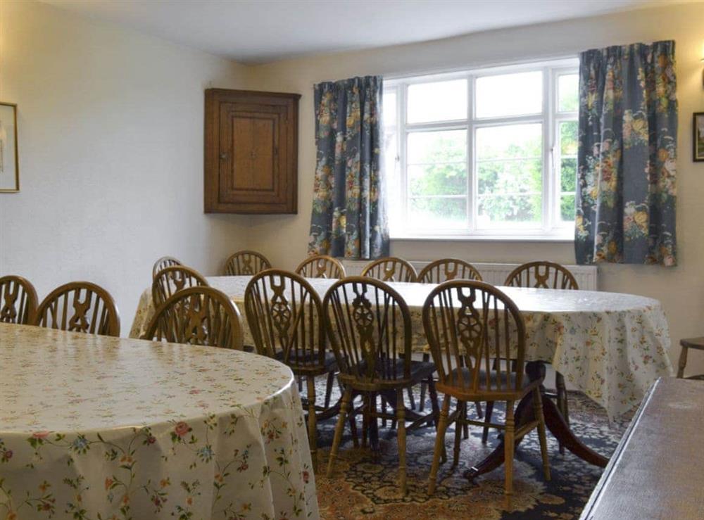 Large dining room at The Coach House in Craven Arms, Shropshire