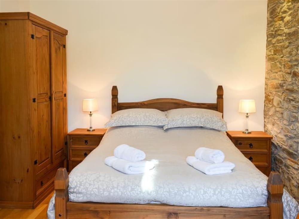 Comfortable double bedroom at The Coach House in Gulworthy, near Tavistock, Devon