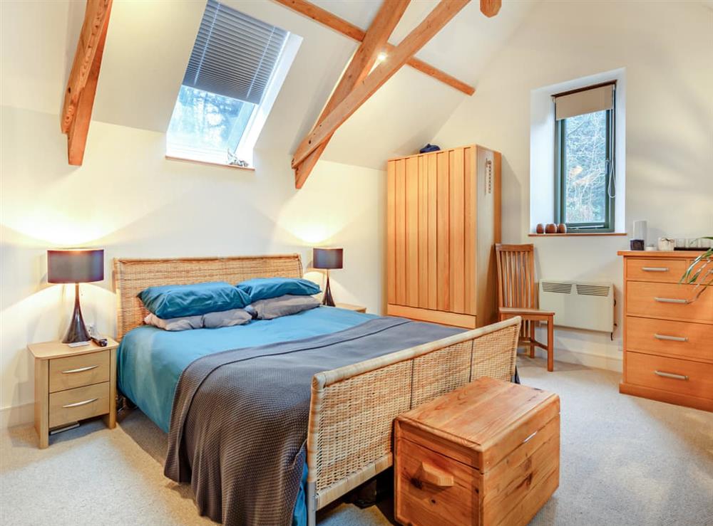 Double bedroom at The Coach House in Harberton, near Totnes, Devon