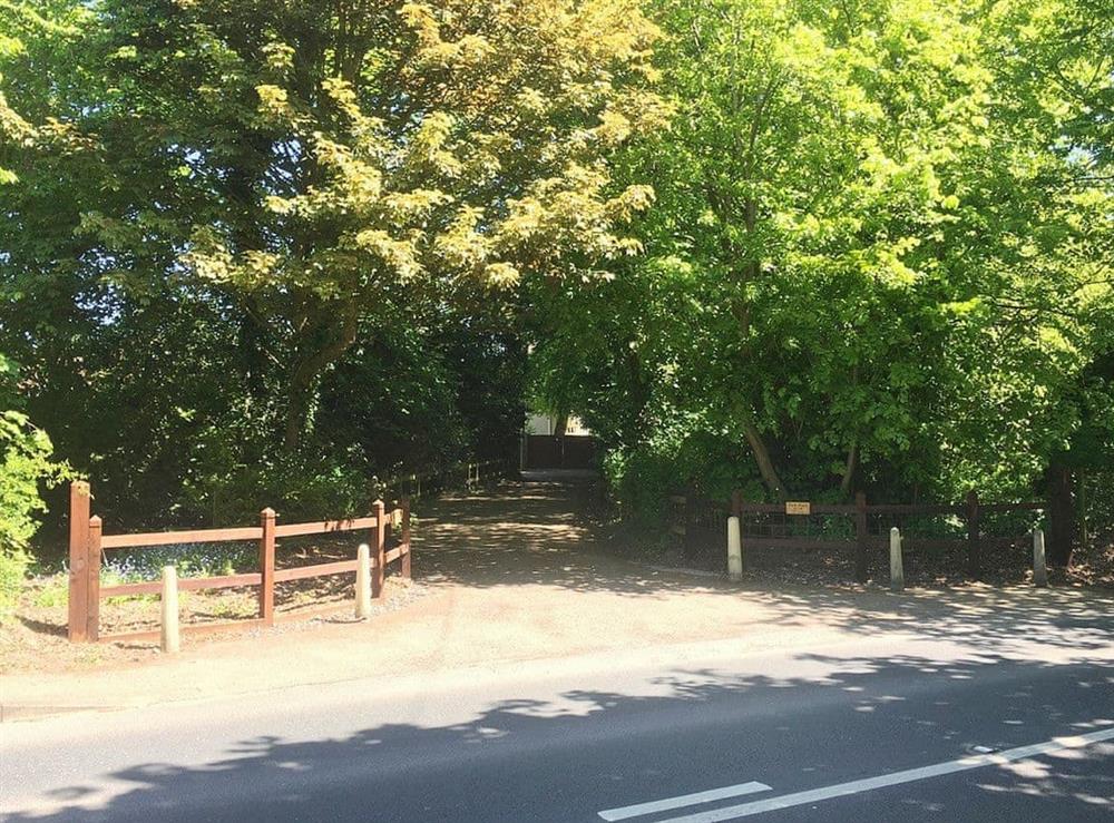 Coach House is 60 yards inside this drive entrance on your left hand side at The Coach House in Holt, Norfolk