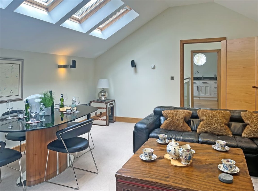 Living room/dining room at The Coach House in Houghton, Cumbria