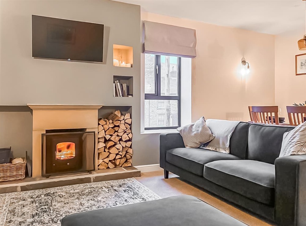 Living room/dining room at The Coach House in Kettlewell, North Yorkshire