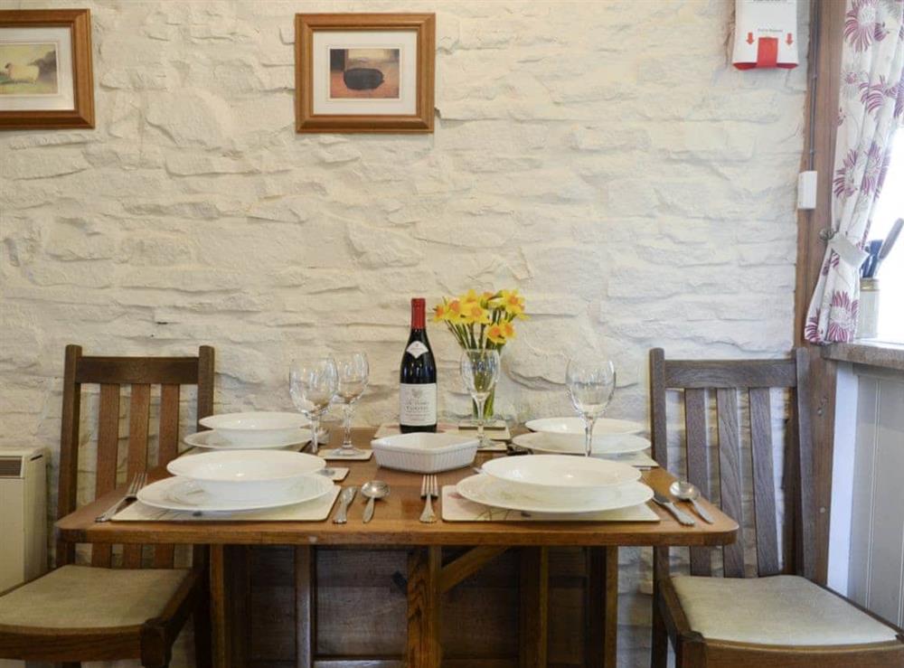 Convenient dining area at The Coach House in Kington, near Hereford, Herefordshire