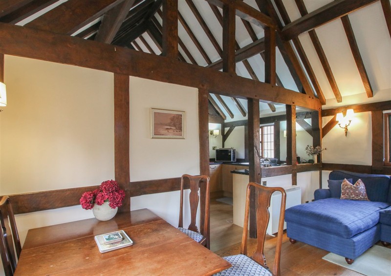 Relax in the living area at The Coach House, Little Stretton