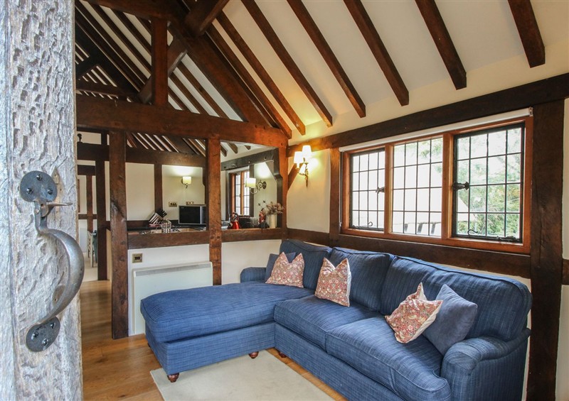 The living area at The Coach House, Little Stretton