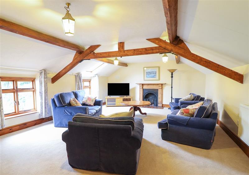 The living area at The Coach House, Llanymynech