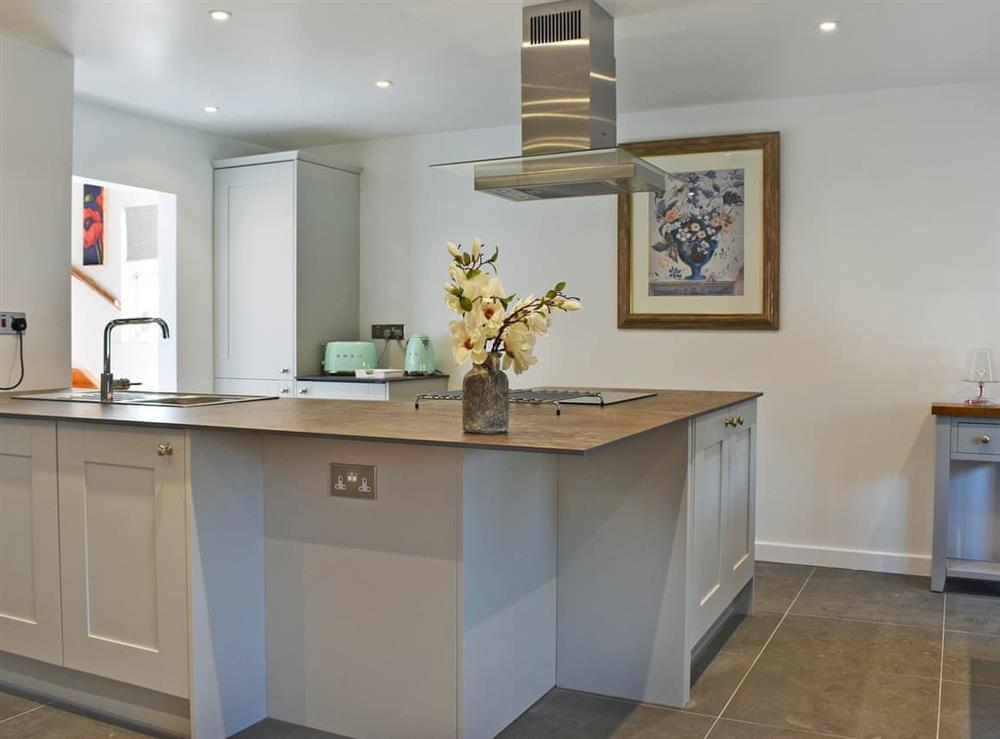Modern kitchen area at The Coach House in Peldon, near Colchester, Essex