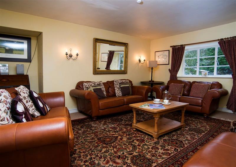 The living room at The Coach House, Pencaenewydd near Trefor
