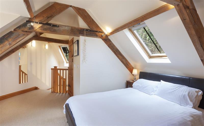 This is the bedroom at The Coach House, Porlock Weir