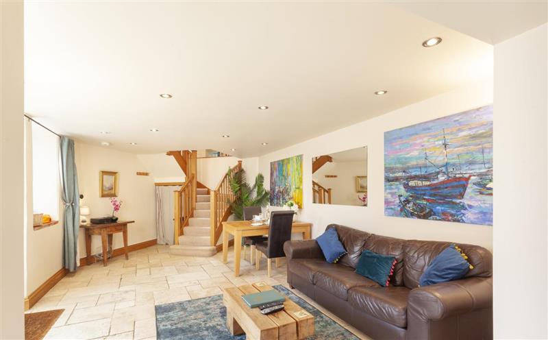 This is the living room at The Coach House, Porlock Weir