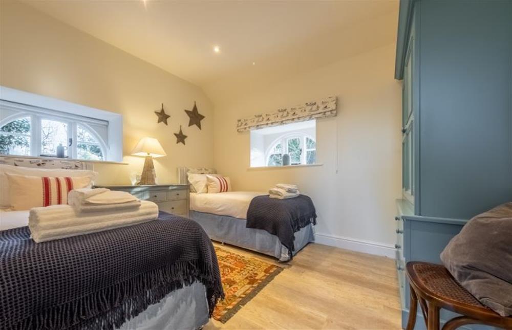 Bedroom four, pretty twin room at The Coach House, Ringstead near Hunstanton