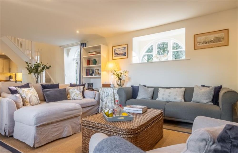 Stylish yet homely sitting room at The Coach House, Ringstead near Hunstanton