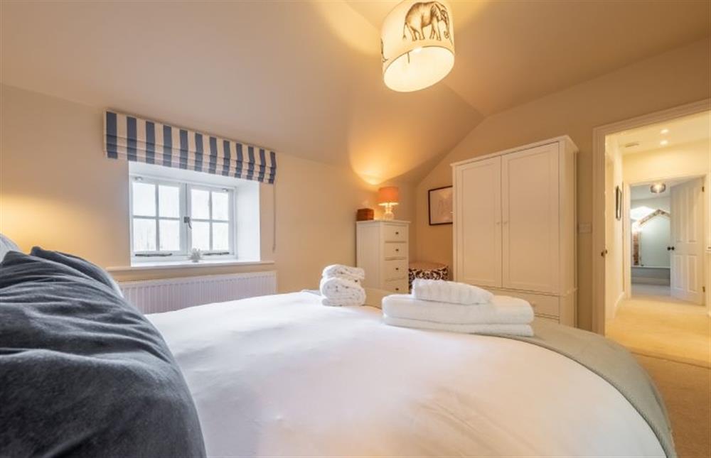 The master  bedroom at The Coach House, Ringstead near Hunstanton