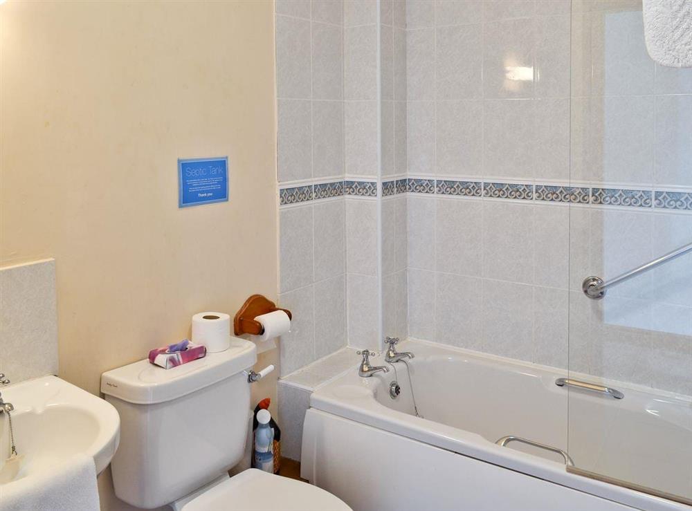 En-suite bathroom at The Coach House in Somersal Herbert, nr Ashbourne, Derbyshire