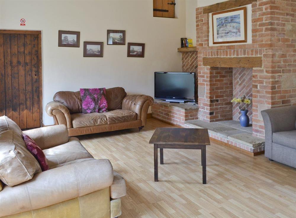Spacious living room at The Coach House in Somersal Herbert, nr Ashbourne, Derbyshire