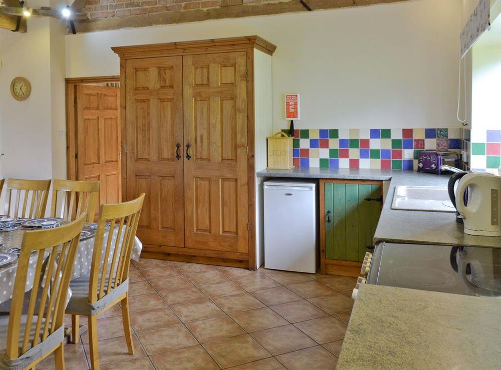 Well-equipped fitted kitchen at The Coach House in Somersal Herbert, nr Ashbourne, Derbyshire