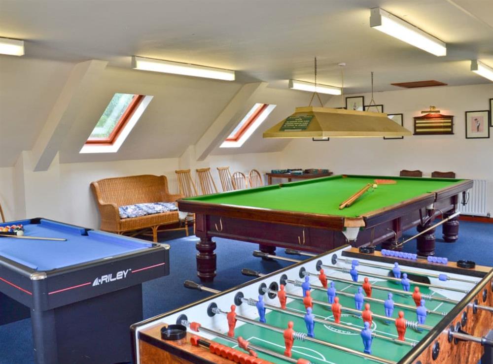 Games room at The Coach House in Swanwick, Nr Alfreton, Derbyshire., Great Britain