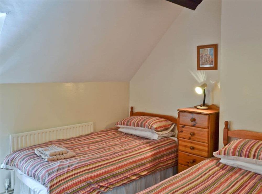 Twin bedroom at The Coach House in Swanwick, Nr Alfreton, Derbyshire., Great Britain