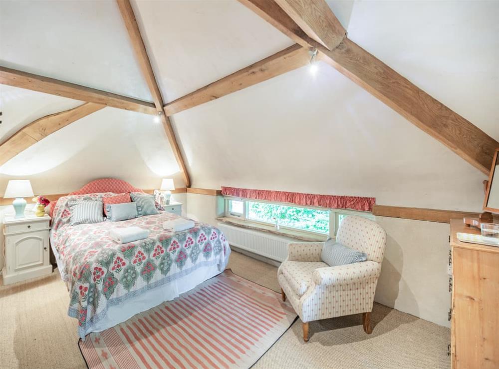 Double bedroom at The Coach House in Thornfalcon, Somerset