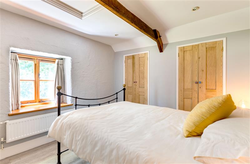 One of the bedrooms at The Coach House, Trevibban Barton near Padstow