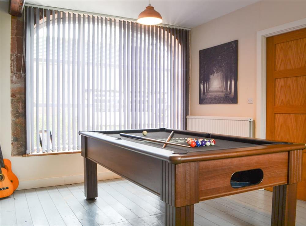 Games room at The Coach House in Waverton, near Wigton, Cumbria