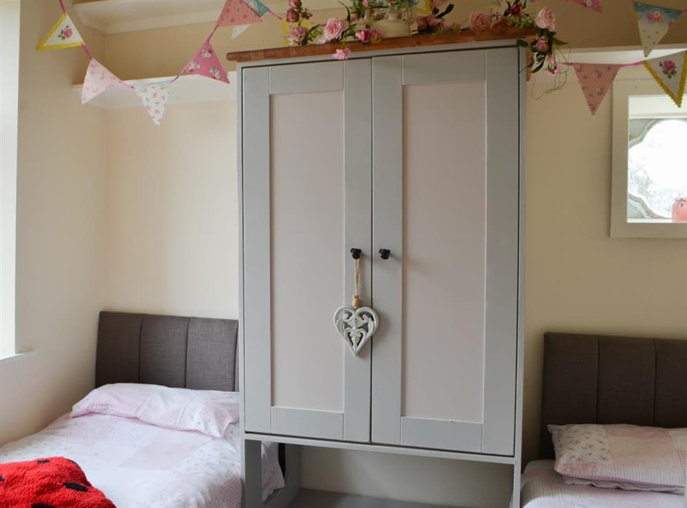 Twin bedroom at The Coach House in Waverton, near Wigton, Cumbria