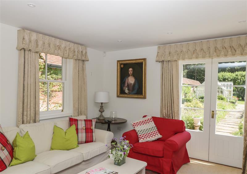Relax in the living area at The Coach House, Whitsbury near Fordingbridge