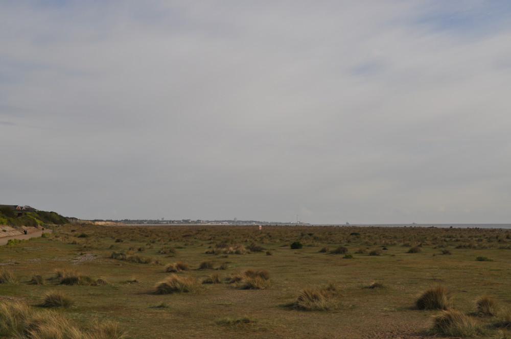 Facing north along Kessingland Beach at The Coastal Cottage in Kessingland, Suffolk, England