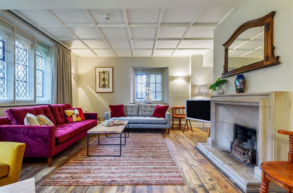 Ground floor sitting room with sumptuous seating at The Cochrane Wing, Dorchester