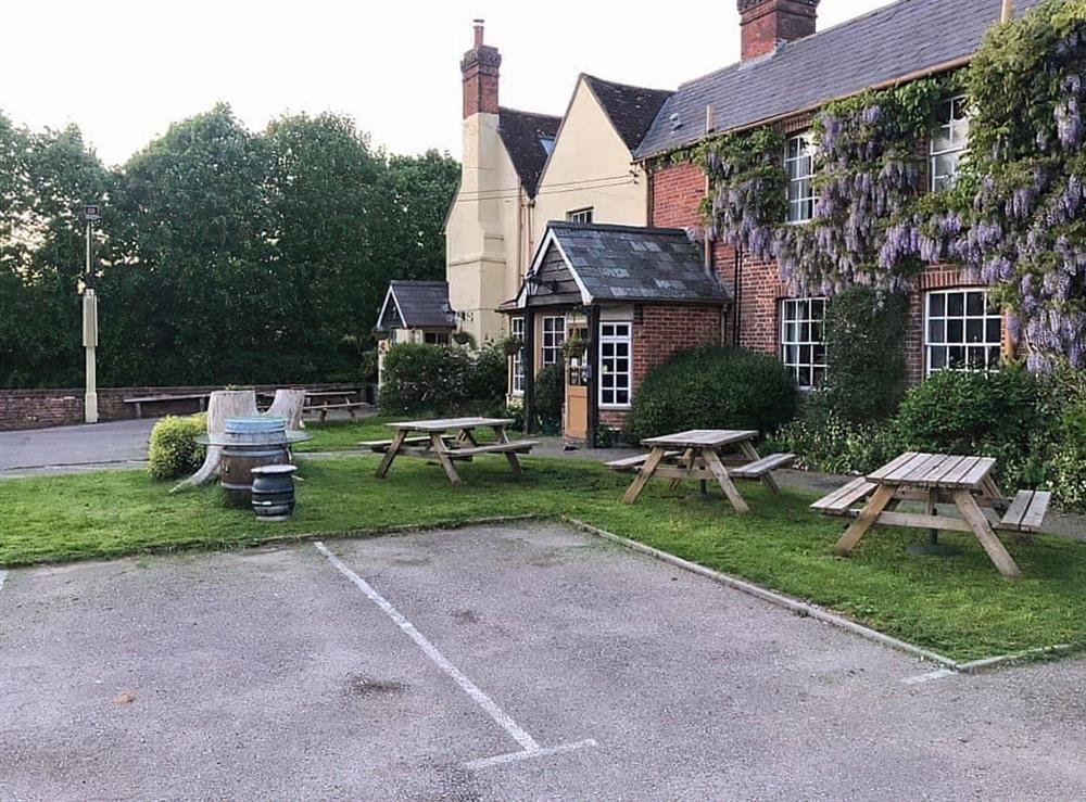 Compasses Inn opposite to the holiday home at White Wing, 