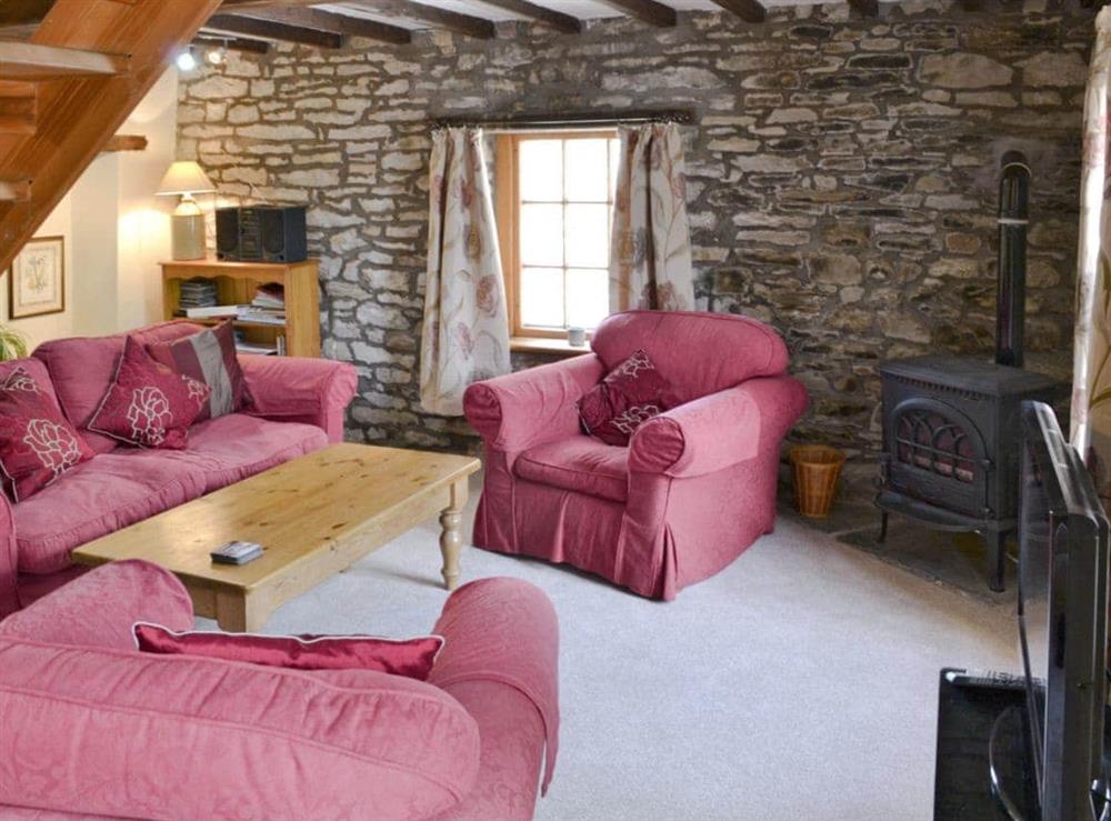 Living room at The Corn Mill in Branthwaite, near Cockermouth, Cumbria