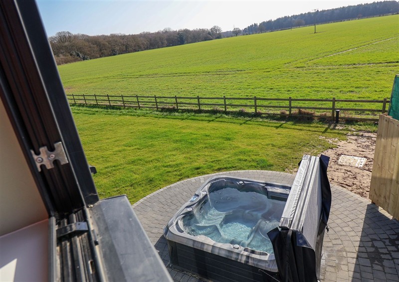 Spend some time in the hot tub at The Corn Silo, Ipswich
