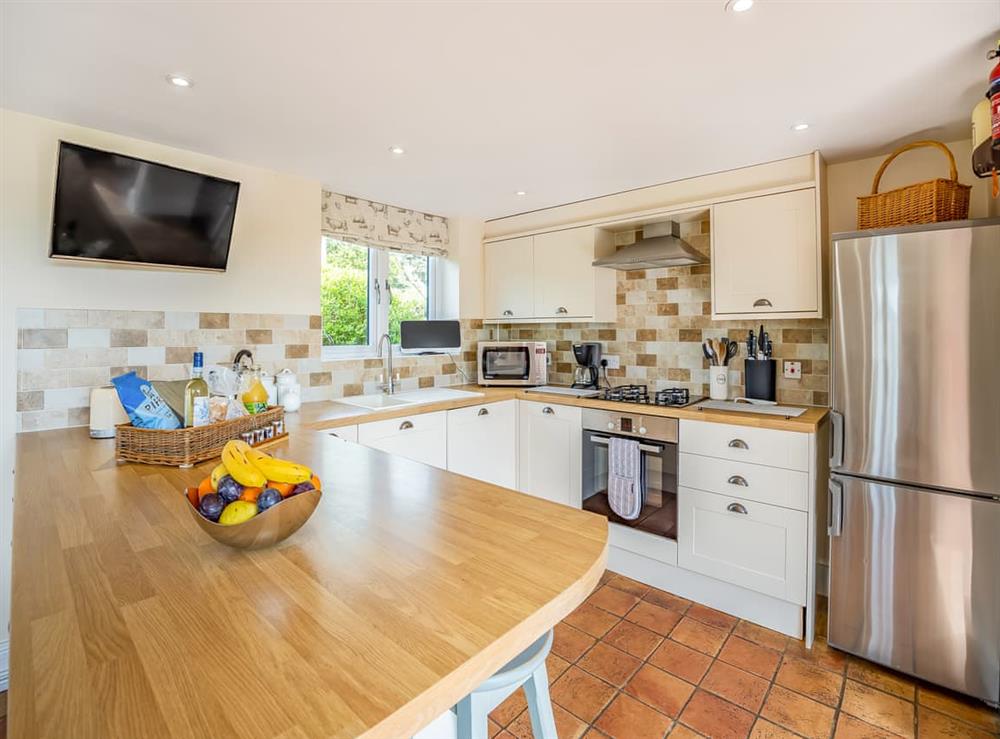 Kitchen area at The Cottage in Ashby Puerorum, near Horncastle, Lincolnshire