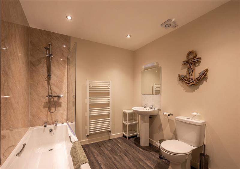 This is the bathroom at The Cottage at Corriness House, Poolewe