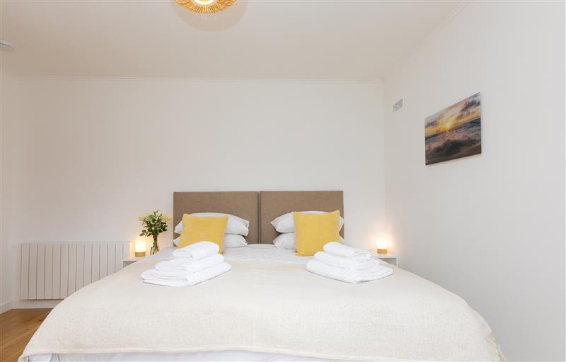 One of the bedrooms at The Cottage at Fairwinds, Carbis Bay