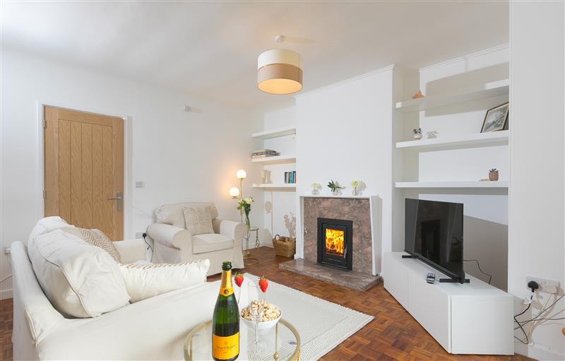 Relax in the living area at The Cottage at Fairwinds, Carbis Bay
