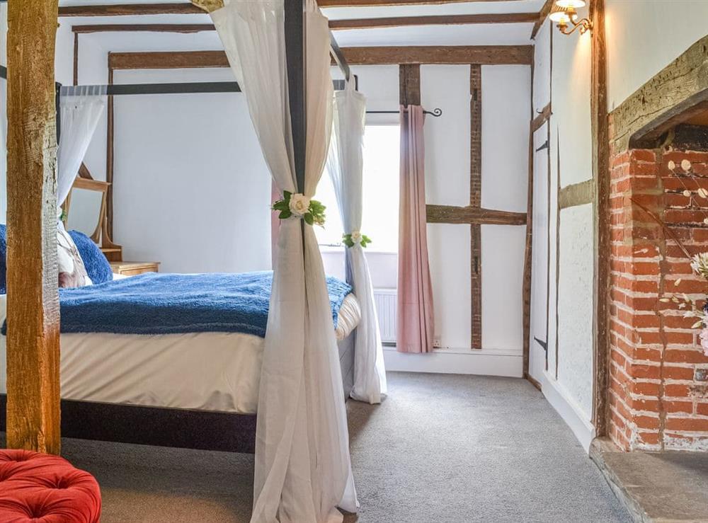 Four Poster bedroom at The Cottage at Harple Farm in Detling, near Maidstone, Kent