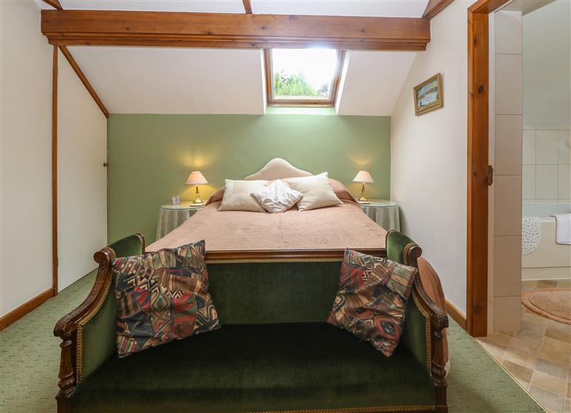 One of the bedrooms at The Cottage at Ty Newydd, Brynsiencyn