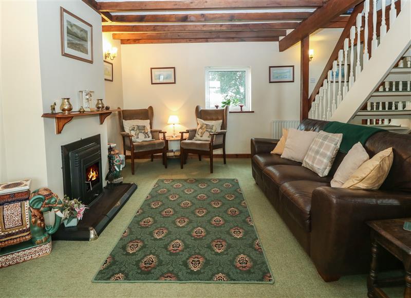This is the living room at The Cottage at Ty Newydd, Brynsiencyn