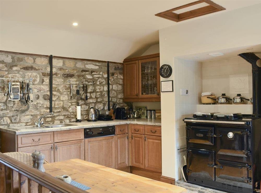 Well equipped kitchen/ dining area at The Cottage at Wilson House in Barningham, near Richmond, North Yorkshire