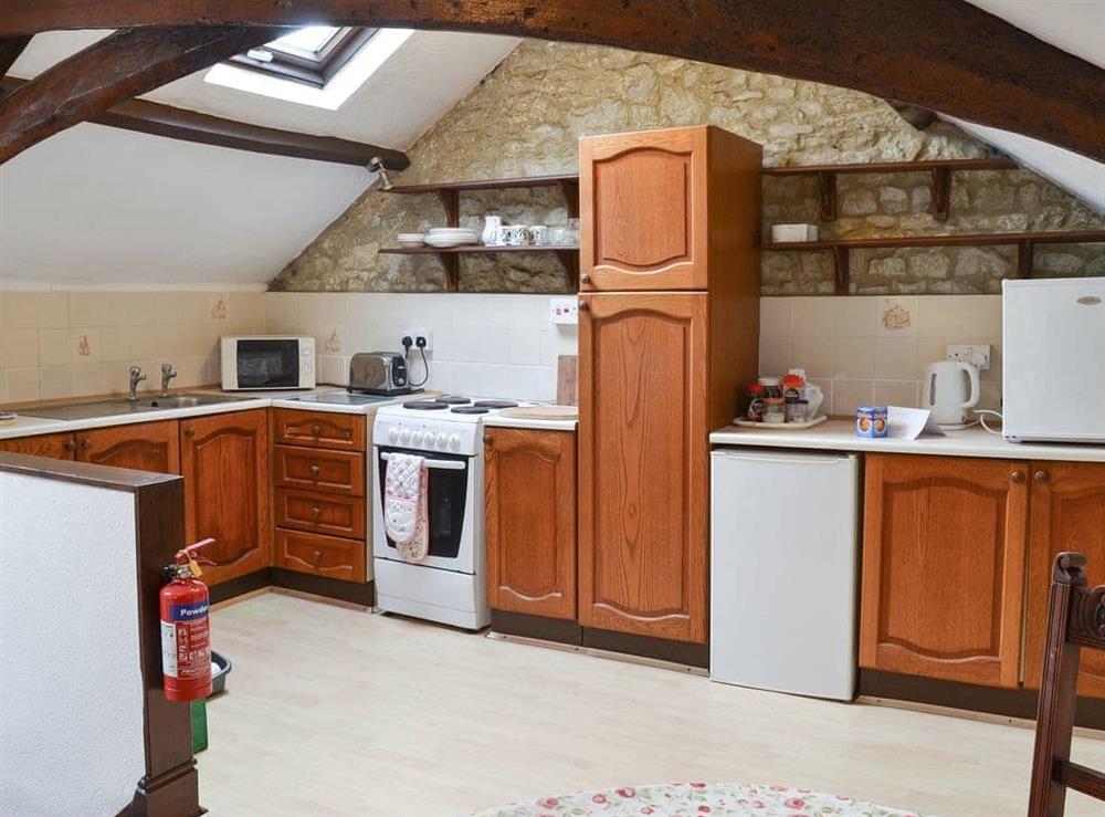 Kitchen area at The Cottage in Axminster, Devon