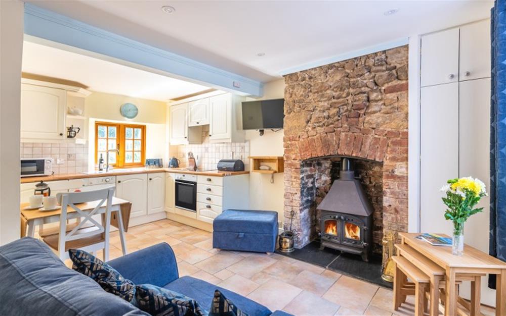 Open plan living at The Cottage in Branscombe