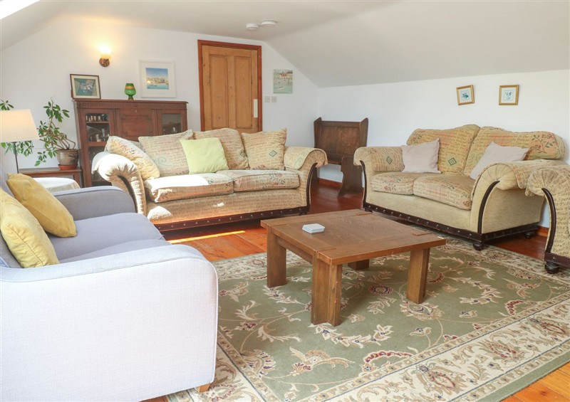 The living area at The Cottage, Carbis Bay