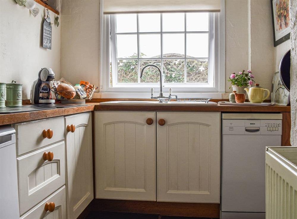 Kitchen at The Cottage in Downderry, Cornwall