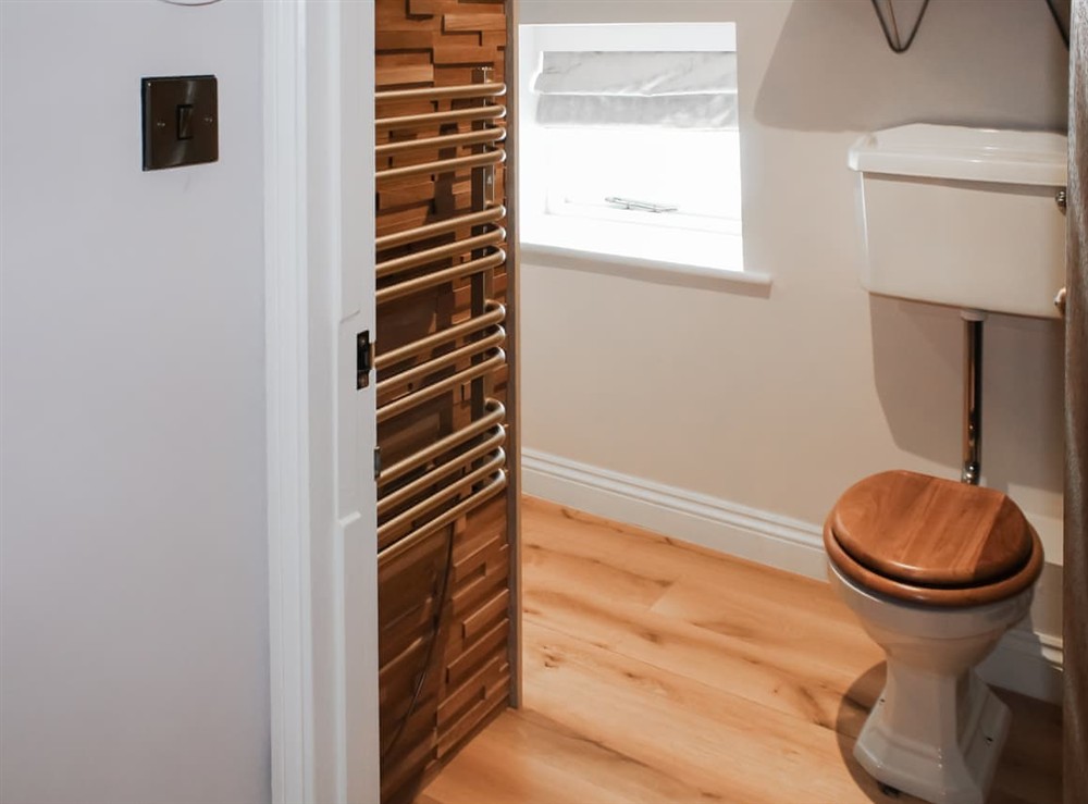 Shower room at The Cottage in Falmouth, Cornwall