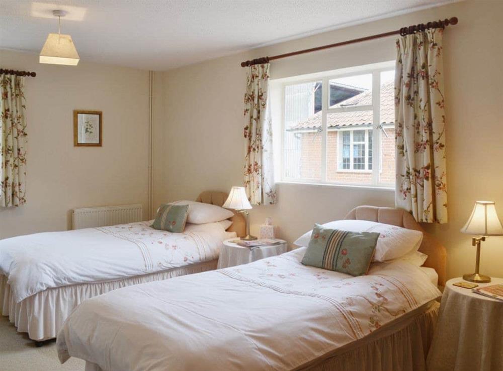 Twin bedroom at The Cottage in Fressingfield, Norfolk